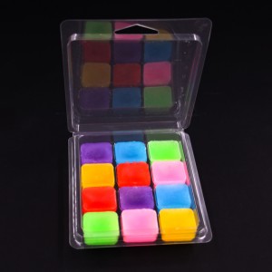 Ọdịmma dị elu 6 12 Cavity Wax Cubes Air Freshener Wax Melts Clamshell Packaging