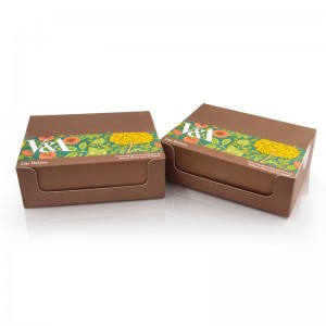 Ekologiškas suasmenintas kepimo sausainių sausainis, pritaikytas logotipui, pakavimo popierinė pyrago dėžutė kepyklai