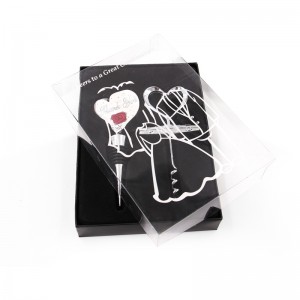 Caja de regalo cuadrada de embalaje personalizado con cierre magnético de cartón rígido blanco con ventana de PVC transparente con tapa transparente