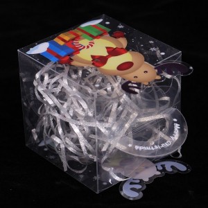 Hot Sale Transparent PET Clear Plastic Candy kageæsker til julegave