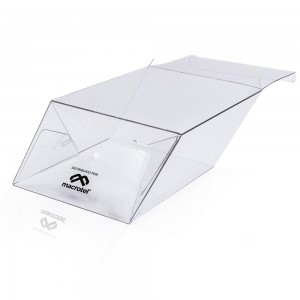 Kuti plastike PET transparente, miqësore me mjedisin, mbrojtëse 4″ .5 mm Lodra Paketimi Kuti e fortë