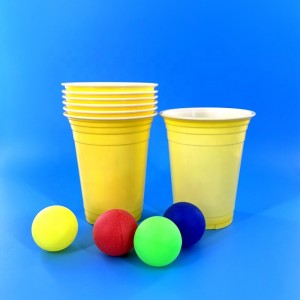 저렴한 고품질 다양한 색상 맞춤형 맥주 탁구 게임 축제 플라스틱 컵 16oz 플라스틱 파티 레드 컵