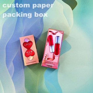 Oanpaste papierferpakkingsdoaze foar kosmetika