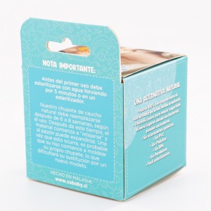 Customized Retail Box Hanging Hole Packaging para sa Baby Products Cardboard Box na may Window Plastic Paper Box Packaging