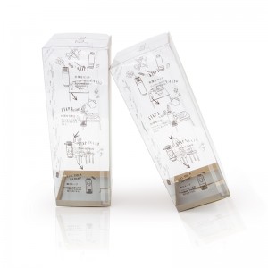 heißer Verkauf transparent bedruckte Kunststoff-PET-Box-Paket kleine Kunststoff-Kosmetikbox, PVC-Verpackung für Parfüm