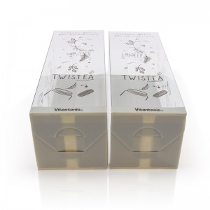 varmt salg gennemsigtig trykt plast PET boks pakke lille plast kosmetik boks, pvc emballage til parfume