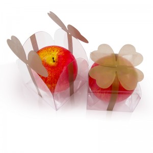 Custom Small Square Transparent ClearPET PVC Packaging Plastic Party Favor Box For Cupcake