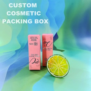 Custom paper packing box rau cosmetic