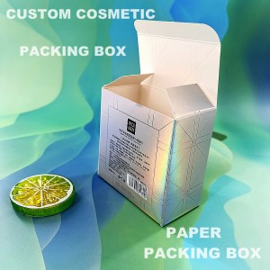 ກ່ອງຂອງຂວັນ Cardboard ກ່ອງນ້ໍາຫອມຫຸ້ມຫໍ່ດ້ວຍໂລໂກ້ທີ່ກໍາຫນົດເອງ Gift Packing Paper Box for Fragrance