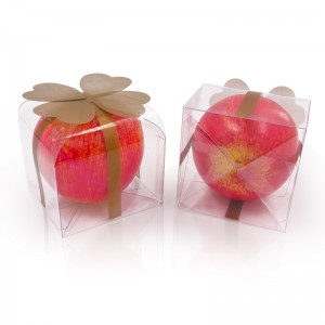 Custom Diki Square Transparent ClearPET PVC Packaging Plastic Party Favour Box For Cupcake