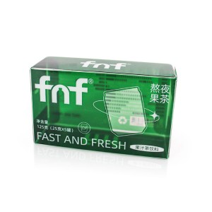 Disesuaikan PET PVC PP Clear Transparent Food Coffee Packaging Box Gantung Telinga Kopi arak Kotak Plastik Kalis Air