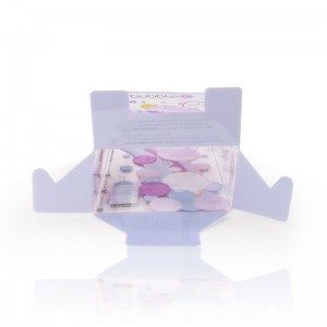 Gran oferta, caja de belleza de PVC personalizada, cajas de embalaje de plástico transparente pequeñas impresas con pliegue de perfume para productos de maquillaje
