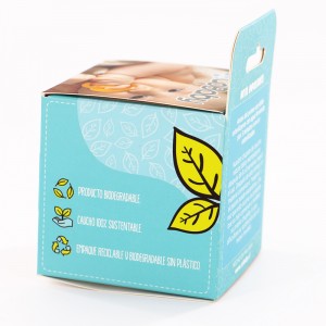 Tilpasset detaljhandelsboks med hengende hull for babyprodukter Pappeske med vindu Plastpapirboksemballasje