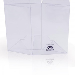 Eco-friendly Clear Custom Transparent PVC PET Plastic Boxes 4″ protector .5mm Case Toys Packaging Hard Box