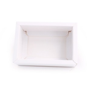 Caja de cajón pequeña de regalo de embalaje de papel de cartón rígido con cubierta deslizante de lujo Premium con logotipo personalizado con cinta