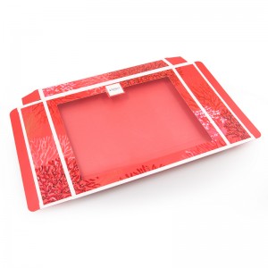 Біла крафт-покриття, друкована упаковка для випічки їжі, подарунковий папір, коробка з ПВХ вікном