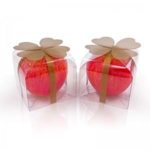 Custom Small Square Transparent ClearPET PVC Packaging Plastic Party Favour Box For Cupcake