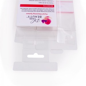 Vruća prodaja prilagođena prozirna plastična PVC kutija s otisnutim papirom mala plastična kutija za pakiranje kozmetike