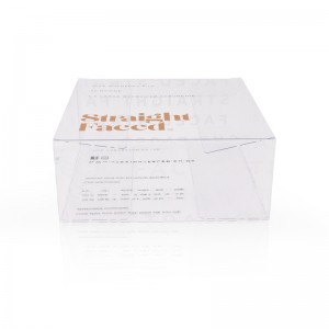 Caixa de agasallo transparente transparente e personalizada de luxo de PVC para boda e aniversario