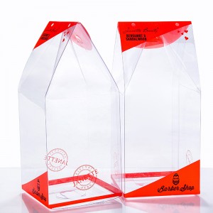Hoë kwaliteit PET pasgemaakte plastiekverpakkingsboks met drukwerk vir kosmetiese velsorgstel asetaatboks