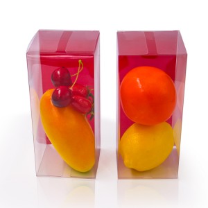Full color printing plastic packaging box custom design plastic PVC PET folding box for beauty gift set