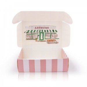 Custom Printed Food Grade Takeout Sandwich Bread Hamburger Cake Cookie Chocolate Baked Goods Paper Packing Boxes