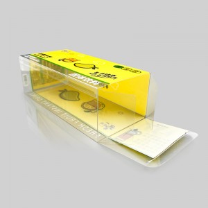 Emballage de boîte en PVC imprimé par PET transparent en plastique personnalisé pour sachet de thé