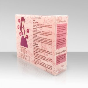 Individualizuotos kosmetikos dėžutė, vandeniui atspari grožio maišytuvo odos priežiūros rinkinys naminių gyvūnėlių plastikinės pakavimo dėžutės Acetato plastikinė dėžutė