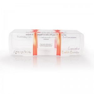 Egyedi tervezés Színes nyomtatás Kozmetikai termékek Kijelző dobozok Sampon fényvédő krémszappan ajándék készlet műanyag
