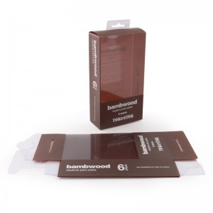 Plastic Folding Box Packaging Customize Printed PET/PVC Plastic Box Packaging for Earphone