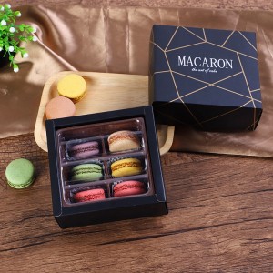 Black Macaron Box
