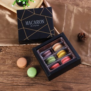 Black Macaron Box