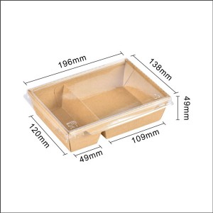 Double-Compartment Lunch Box with Anti-Fog Lid