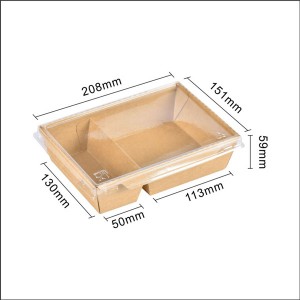 Double-Compartment Lunch Box with Anti-Fog Lid