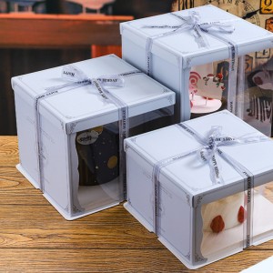 Half Window Clear Cake Box