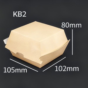 Kraft Cardboard Burger Boxes