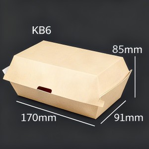 Kraft Cardboard Burger Boxes