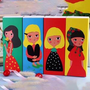 Macaron Box With Girl Printing