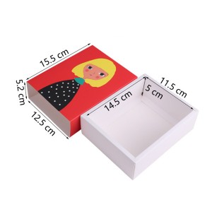 Macaron Box With Girl Printing