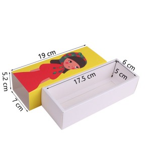Macaron Box With Girl Printing