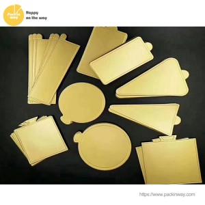 High Quality Cake Base Board - Mini triangle gold cake board manufacturer | Sunshine – Packinway