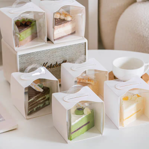 Portable Half Clear Dessert Box