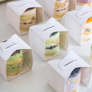 Portable Half Clear Dessert Box