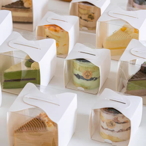 Portable Half Clear Dessert Box