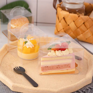 Portable Transparent Triangular Cake Box