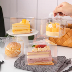 Portable Transparent Triangular Cake Box