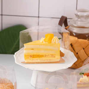 Portable Transparent Triangular Cake Box