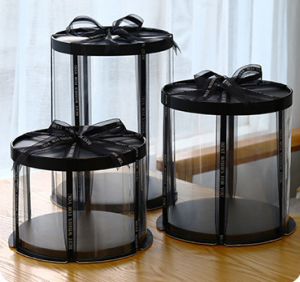 Round Transparent Cake Box