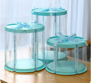 Round Transparent Cake Box