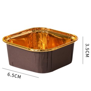 Square Foil Rimmed Cups